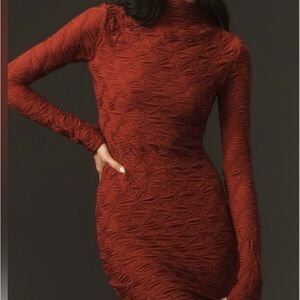 Maeve Textured Mock-neck Dress